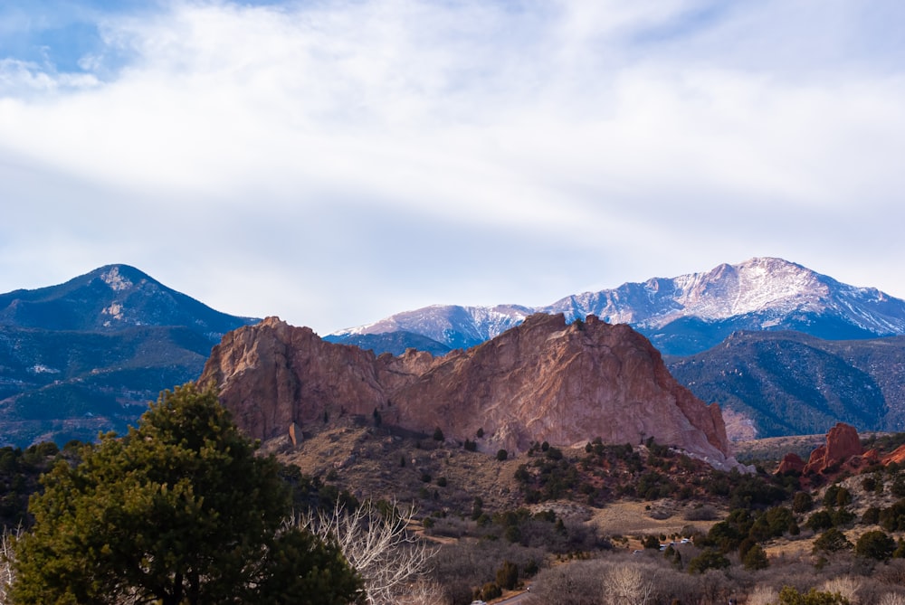 brown rocky mountain under white cloudy sky during daytime