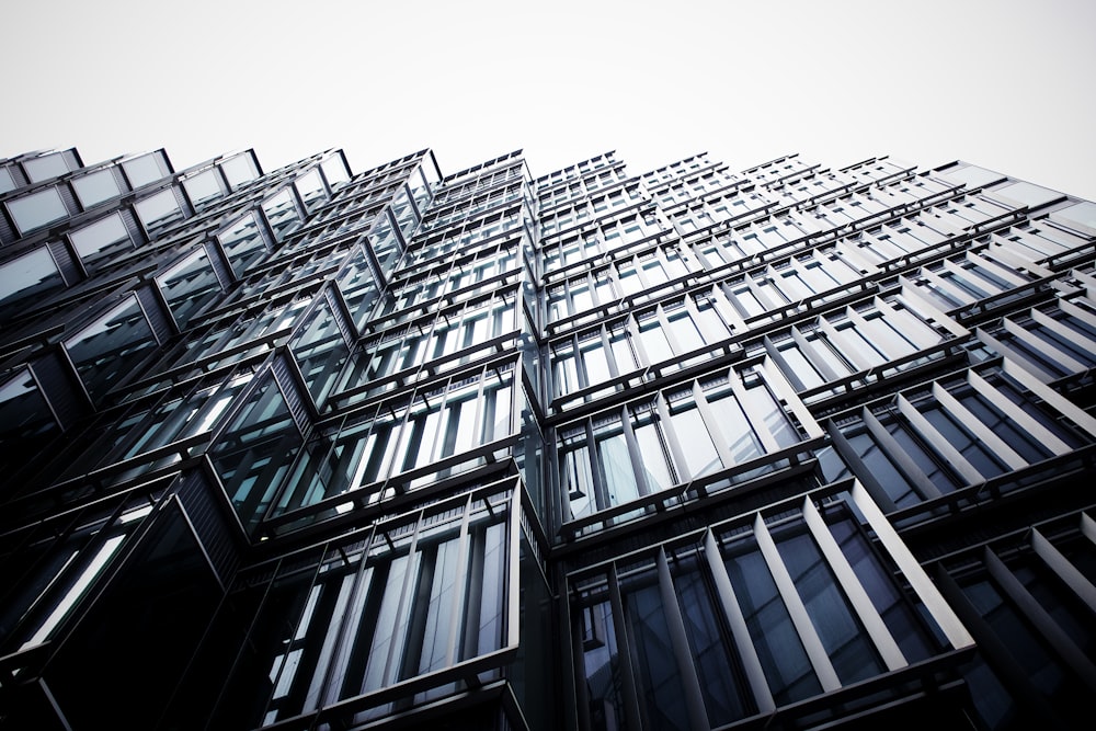 low angle photography of high rise building