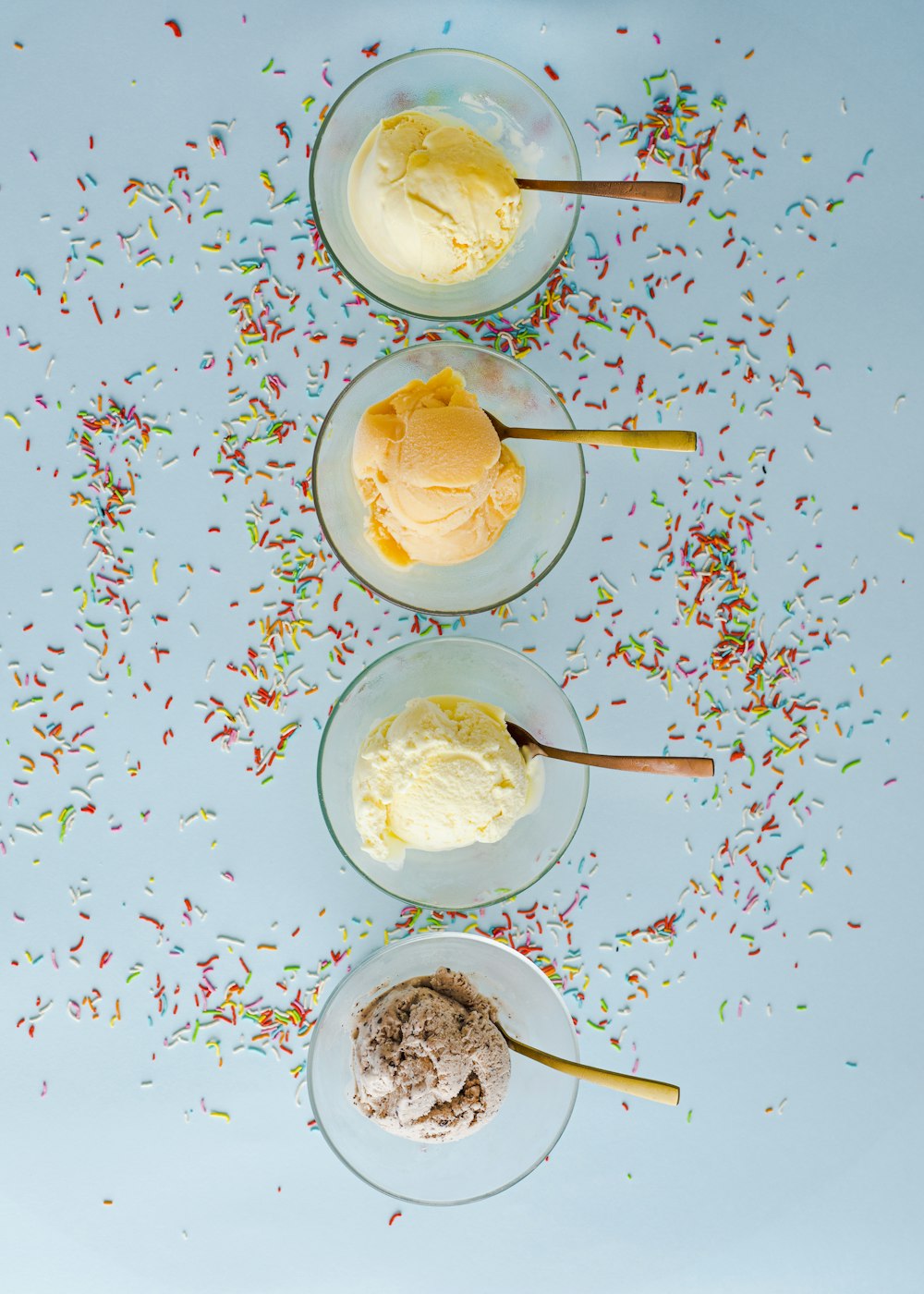 ice cream on white ceramic bowl