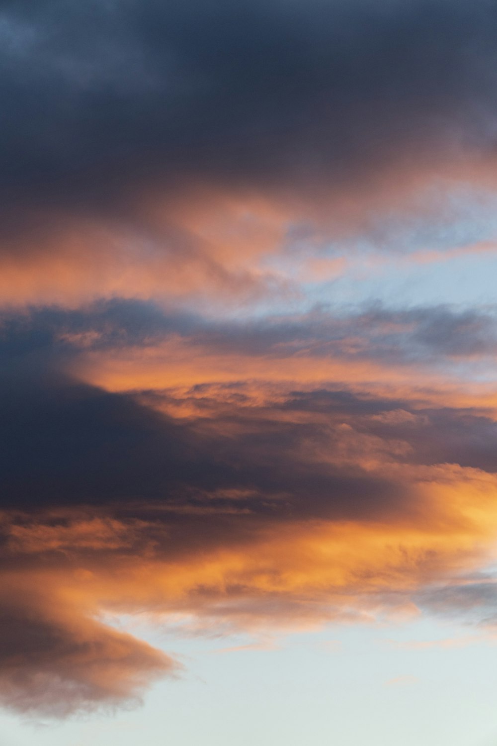 orange and blue cloudy sky during sunset