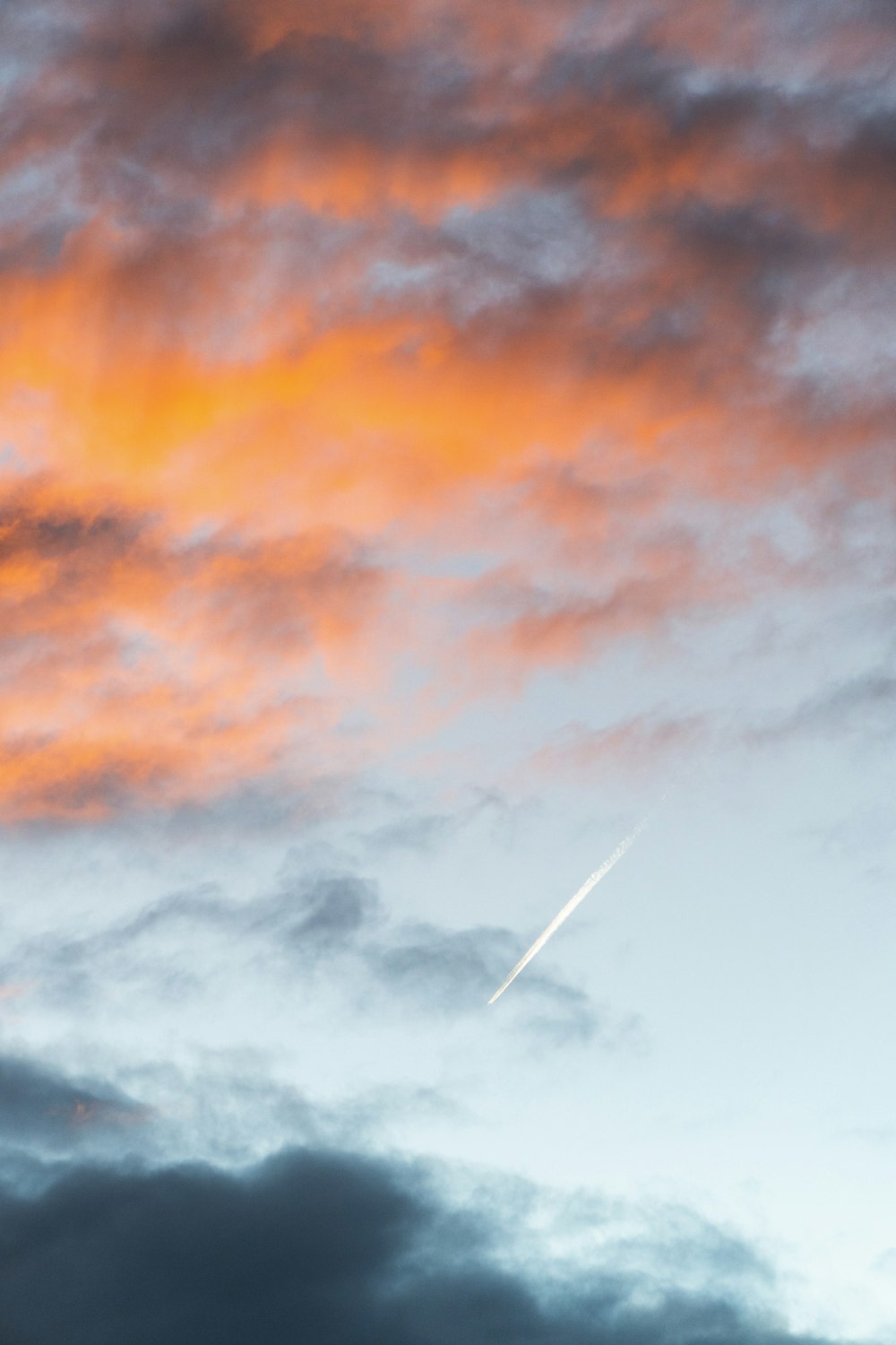 orange and gray clouds during sunset