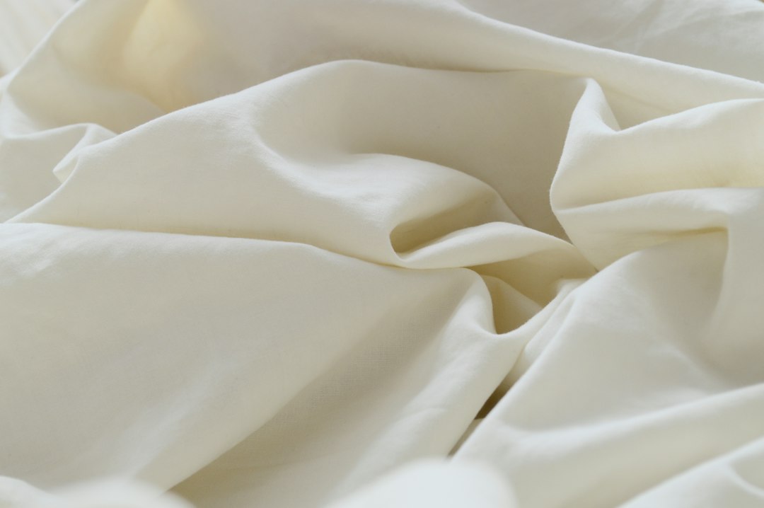 linen bedding flatlay