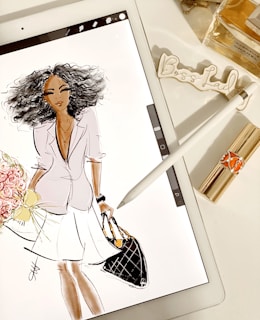 A whimsical illustration representing girly lifestyle trends.