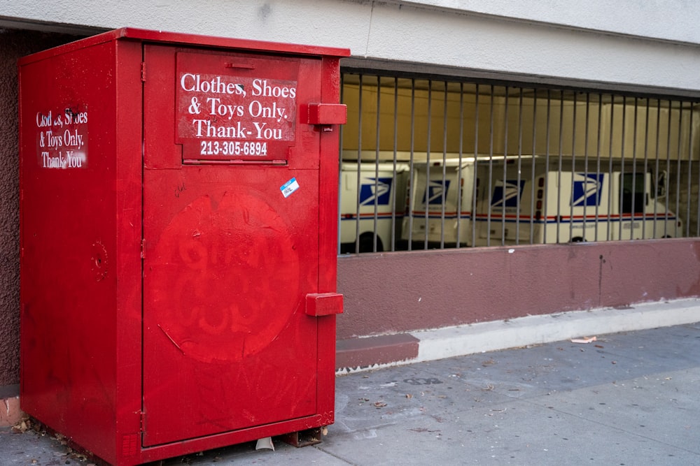 red metal door with red metal door