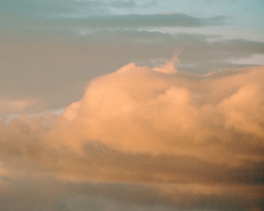 white clouds and blue sky