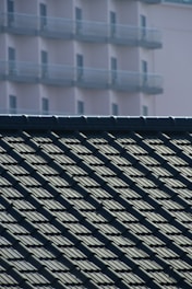 blue and white roof tiles