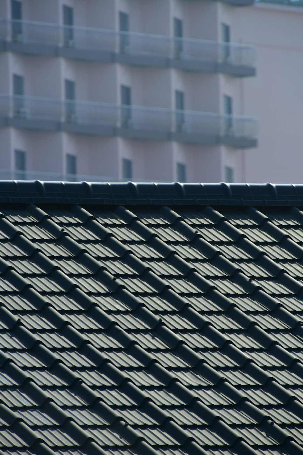 blue and white roof tiles