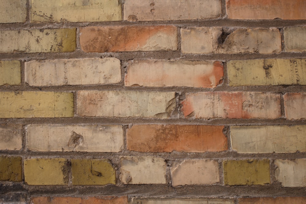 brown and gray brick wall