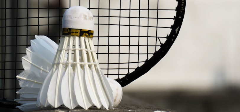 Close-up of hands shaking in sportsmanship after a badminton game