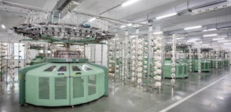 green and white metal rack