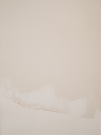 A serene minimalist painting with soft earth tones and gentle brushstrokes.