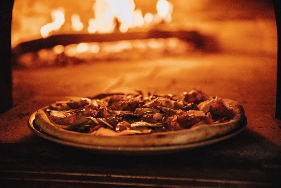 Wood-fired pizza