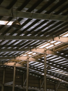 white ceiling with brown ceiling