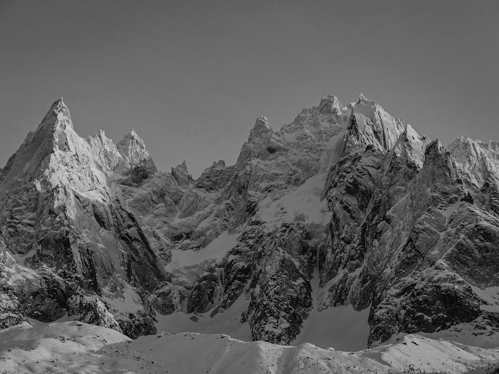 snow covered mountain during daytime