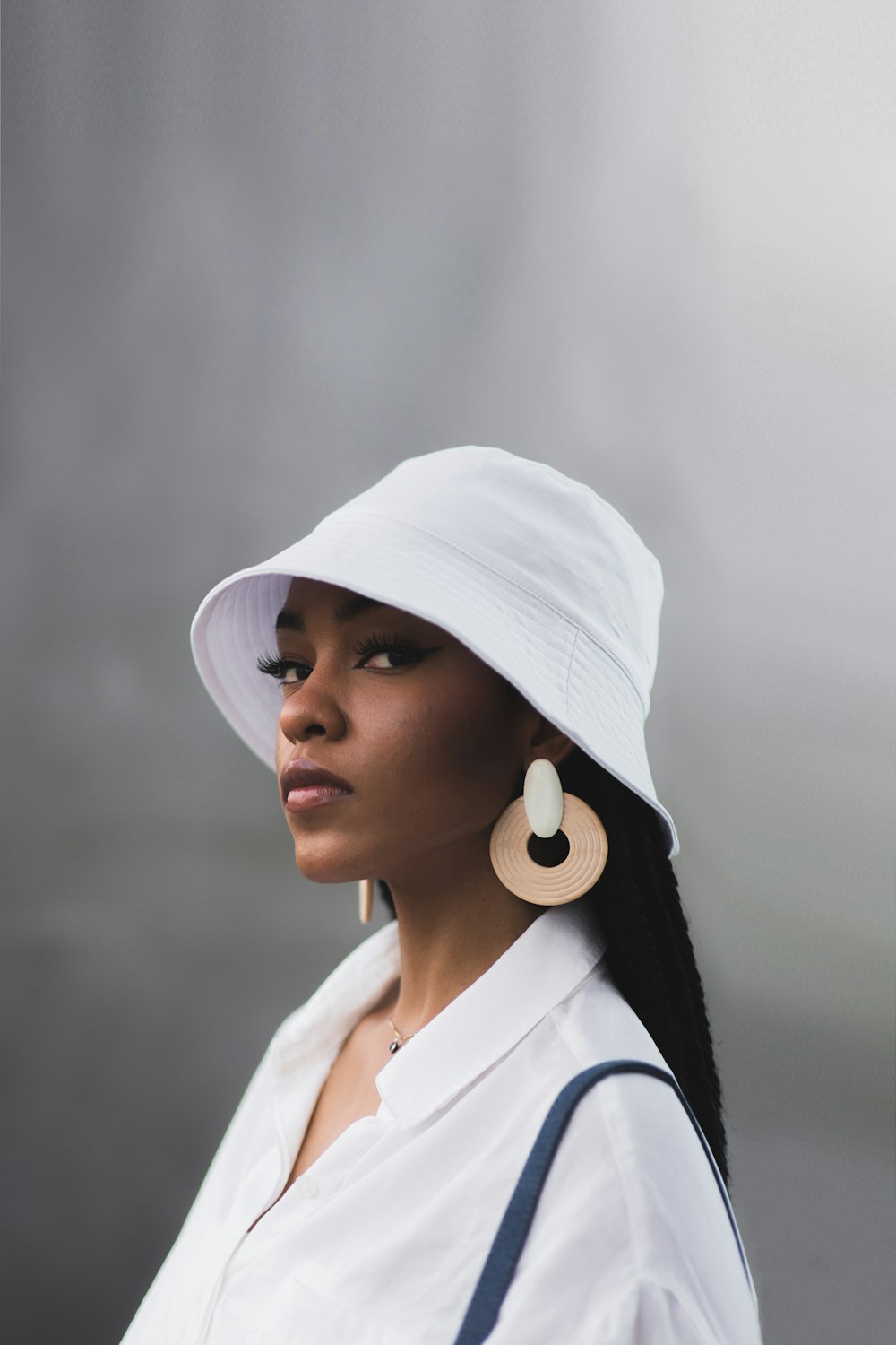 woman in white and black hoodie