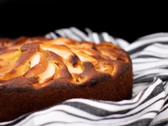 brown bread on white textile