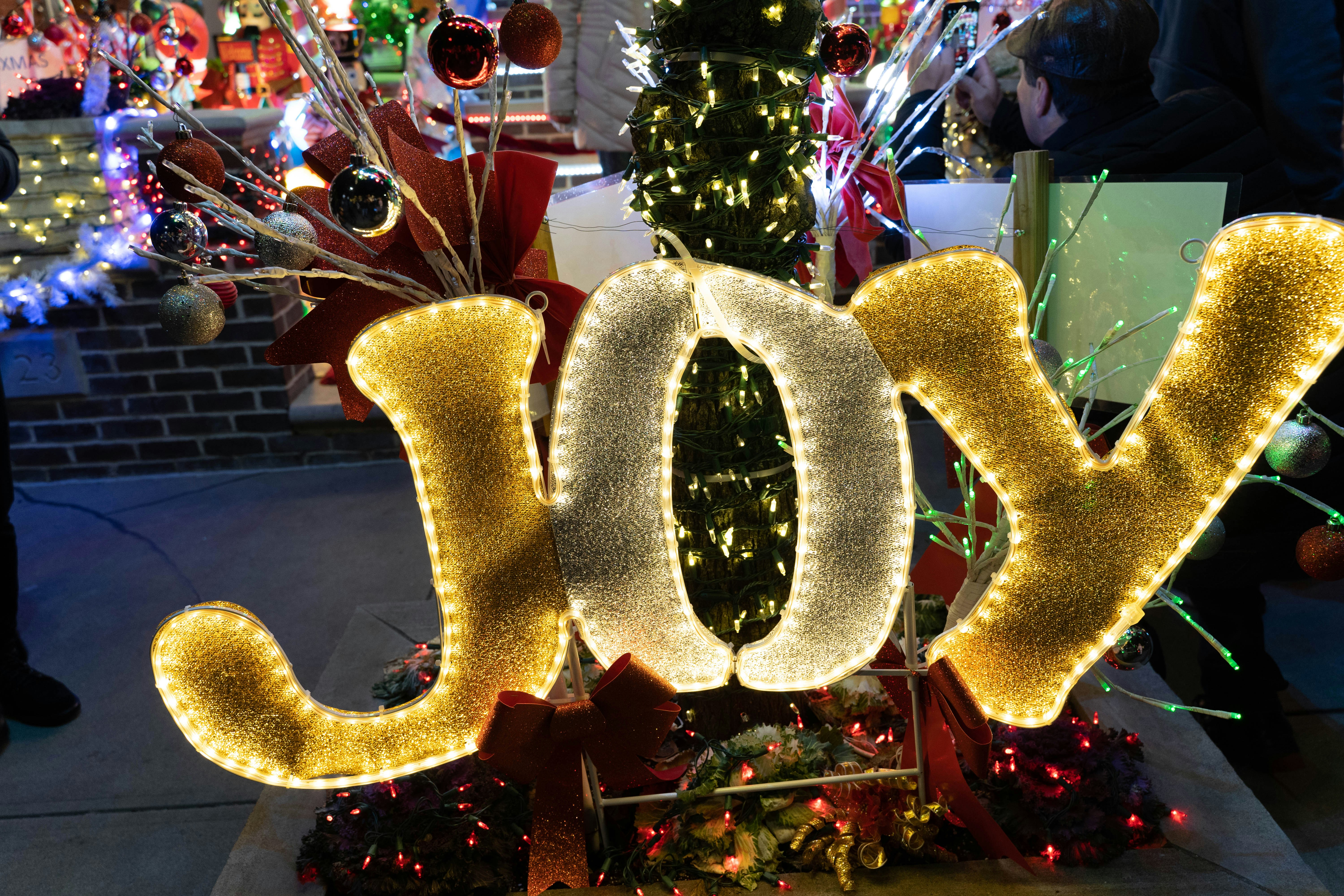 festive holiday celebration with decorations