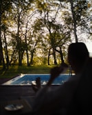 A serene outdoor scene showcasing relaxation and wellness.