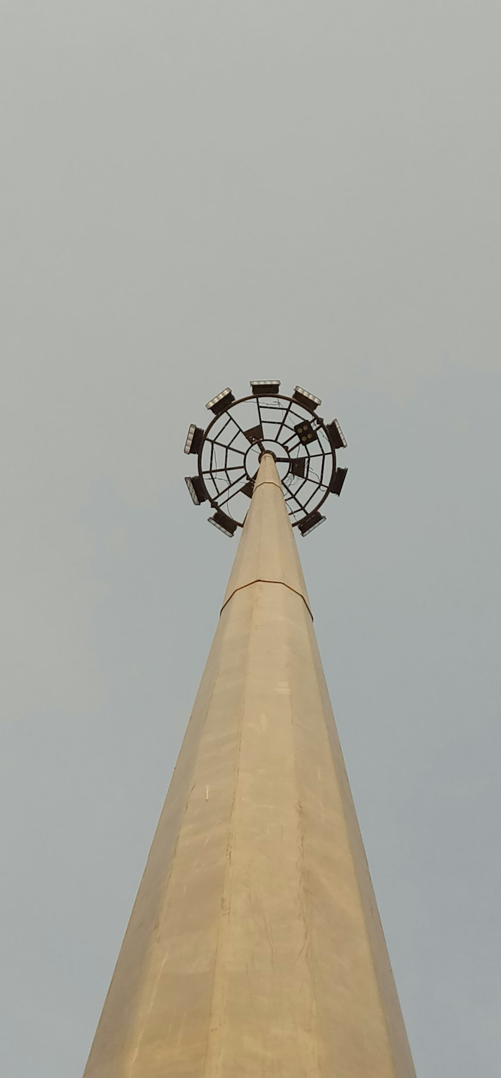 white and black round tower