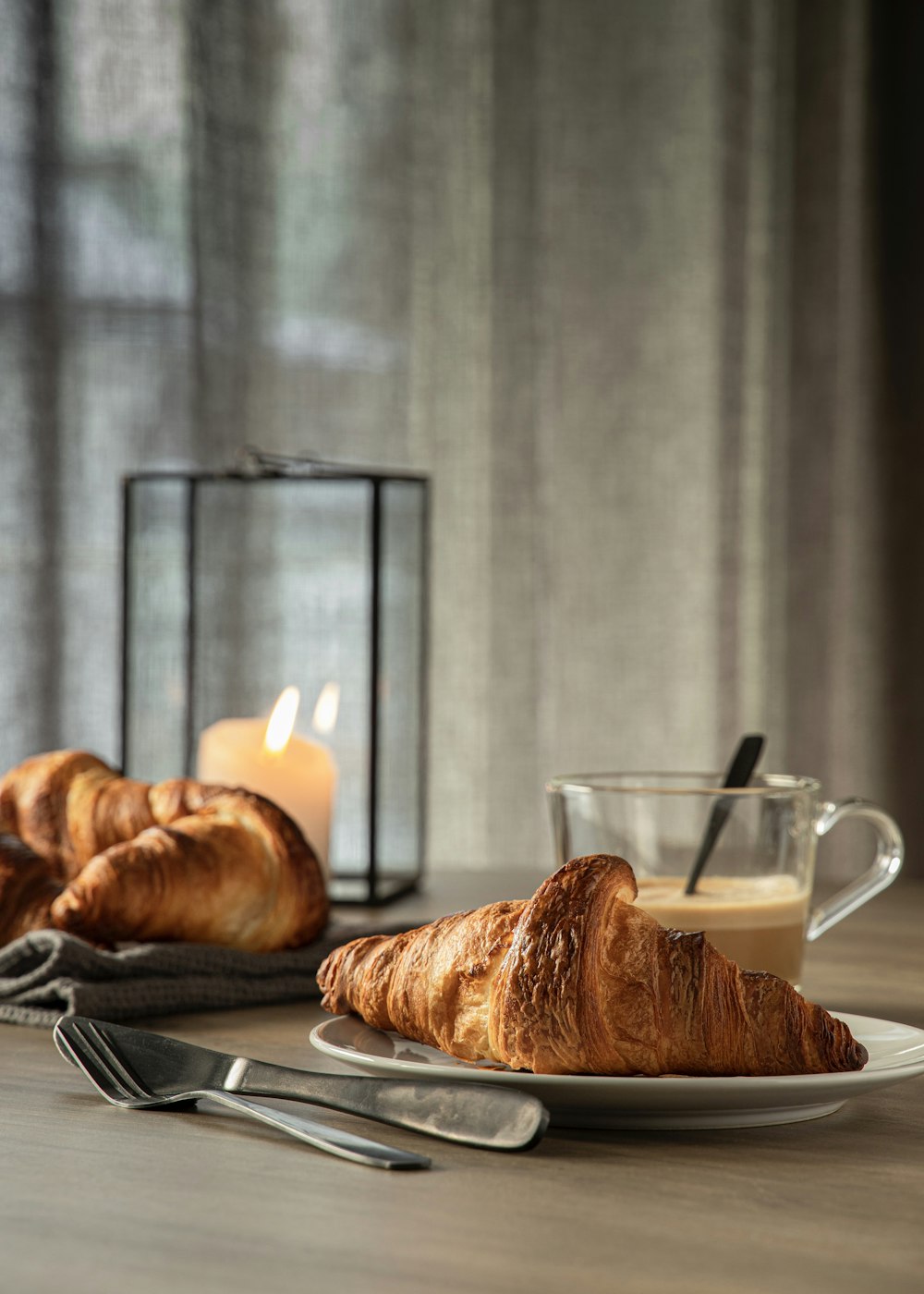 bread on brown wooden tray