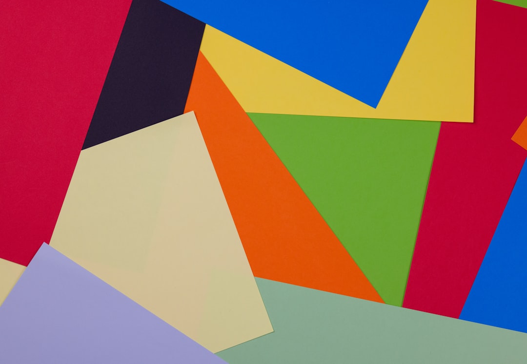 yellow red and blue abstract painting, Colorful blank cartons texture and background