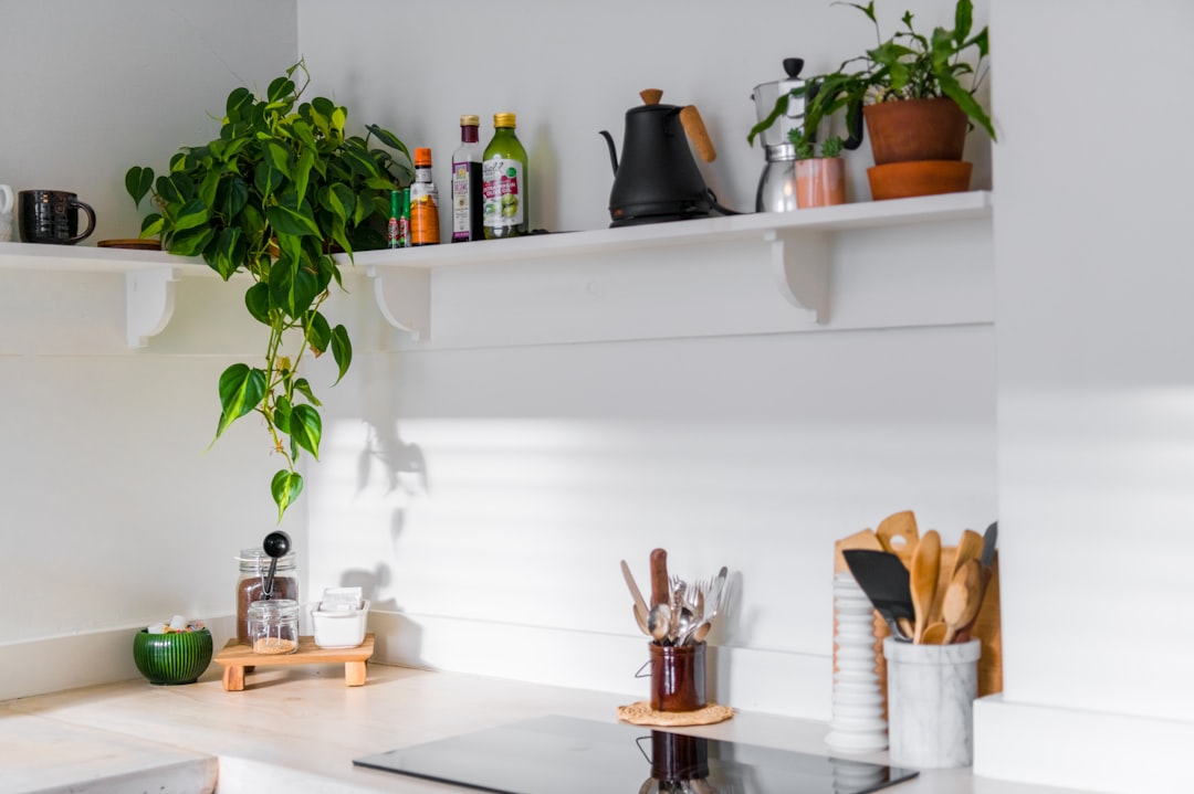 green plant on brown wooden table