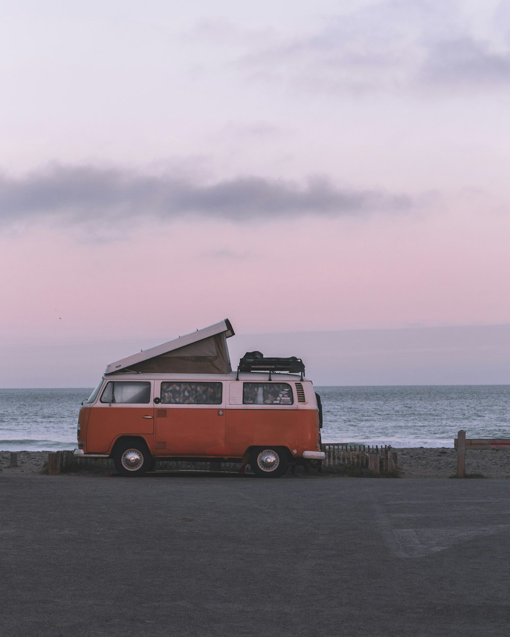 red and white van on dock during daytime