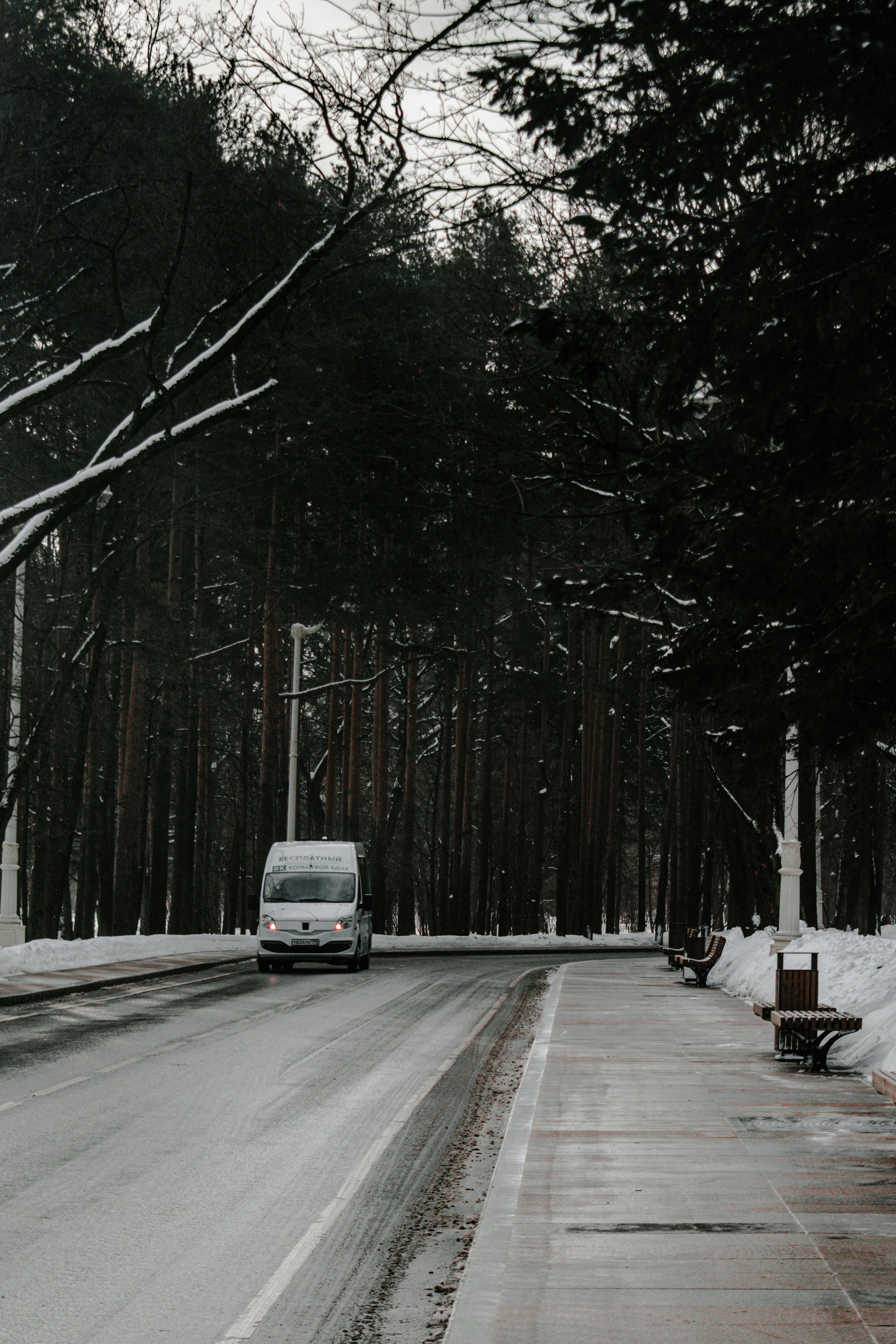 Snowy road 