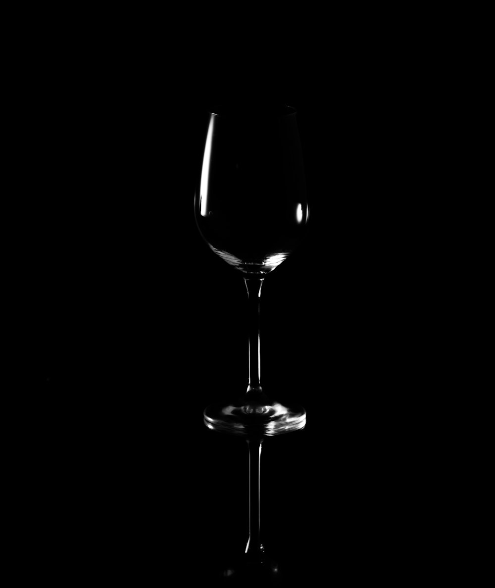 clear long stem wine glass