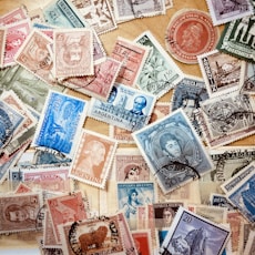 assorted coins on brown wooden table