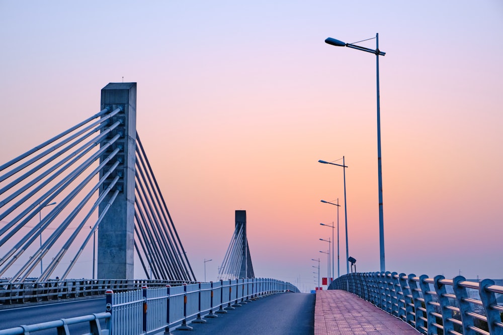 gray bridge under gray sky