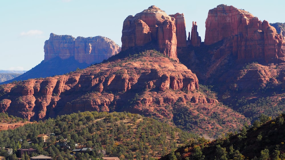 brown rock formation during daytime