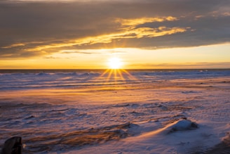 View of the Balneário do Cassino beach at sunrise, blending nature and technology inspiration.