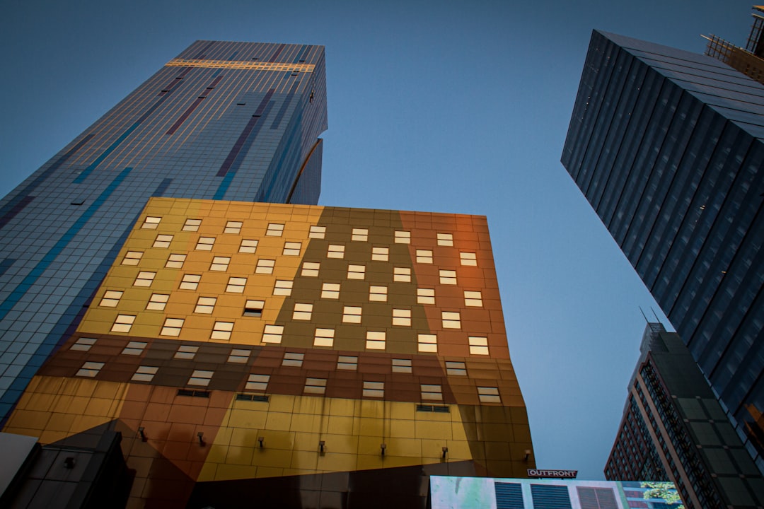 brown and blue concrete building during daytime