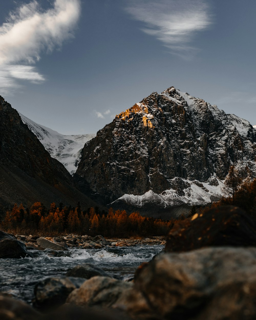 snow covered mountain under blue sky during daytime