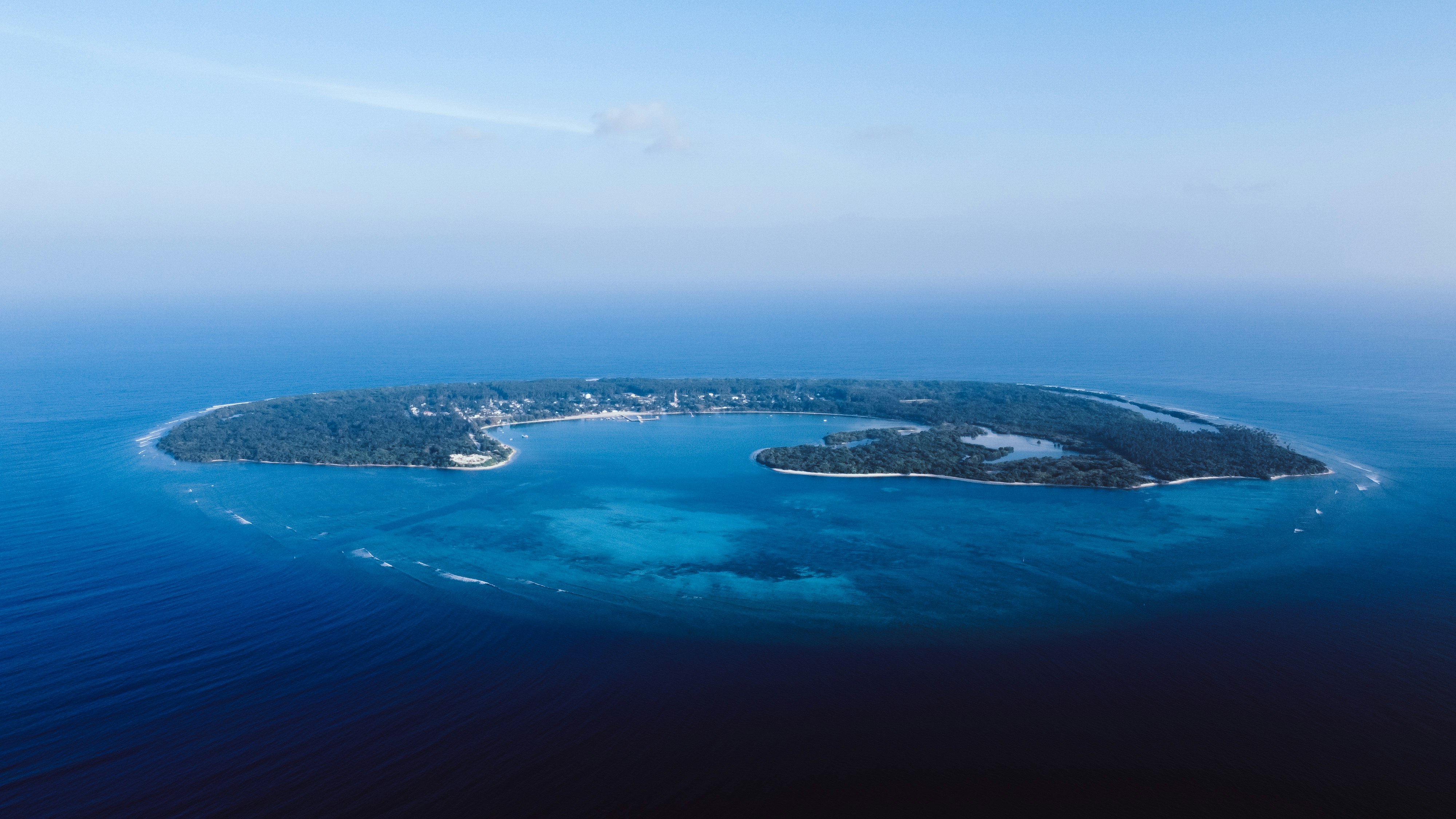 aerial view of island during daytime