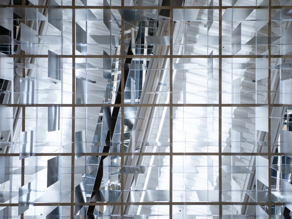 white and gray window curtain