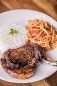 cooked food on white ceramic plate