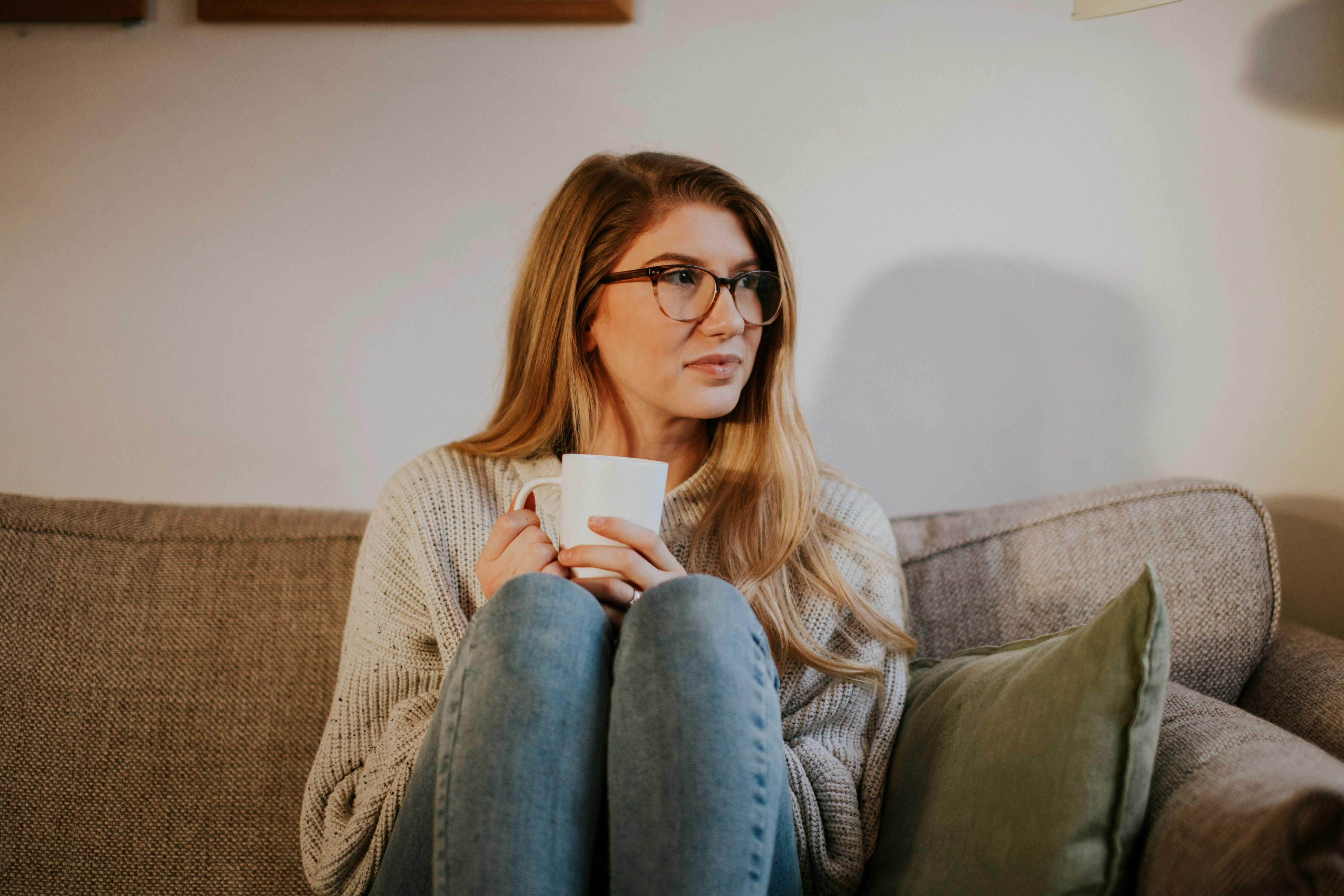 guest relaxing in living room