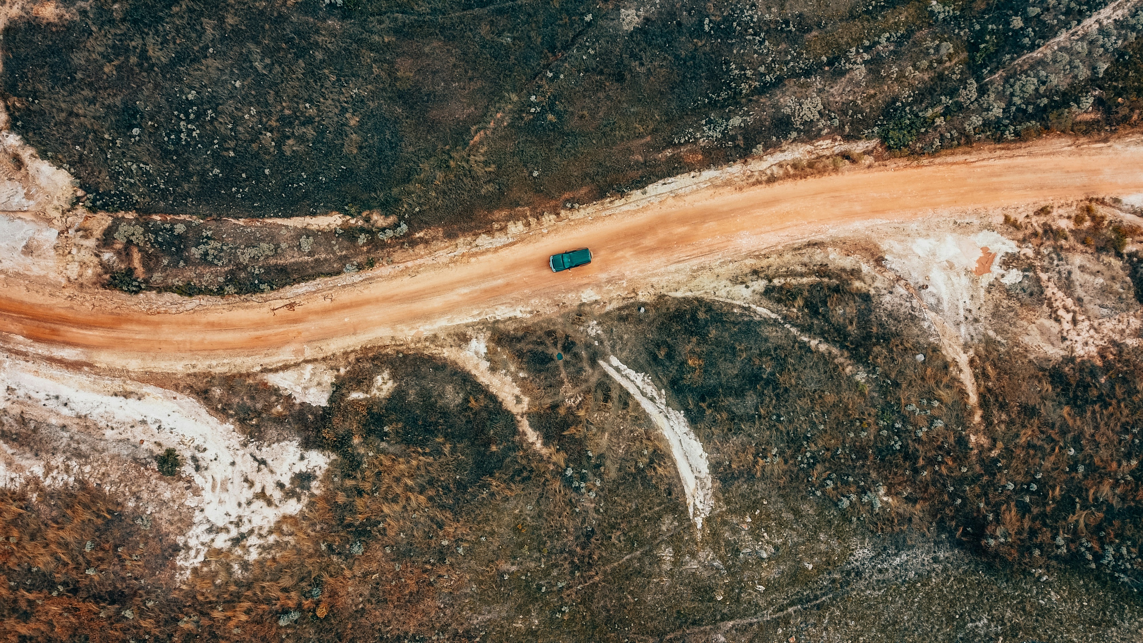 aerial view of white and brown beach