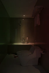 A neat bathroom with freshly installed modern plumbing fixtures shining under soft lighting.