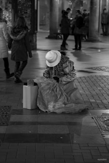 A candid shot of Rodrigo backstage preparing for a street performance.