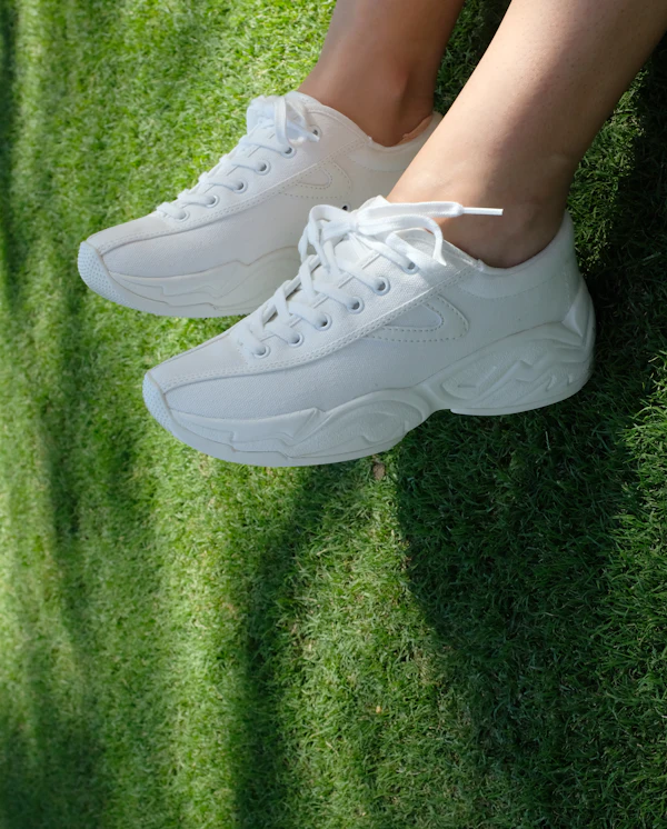 Baskets rétro blanc