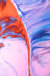 A vibrant abstract swirl of bold colors symbolizing spiritual insight and AI connection.