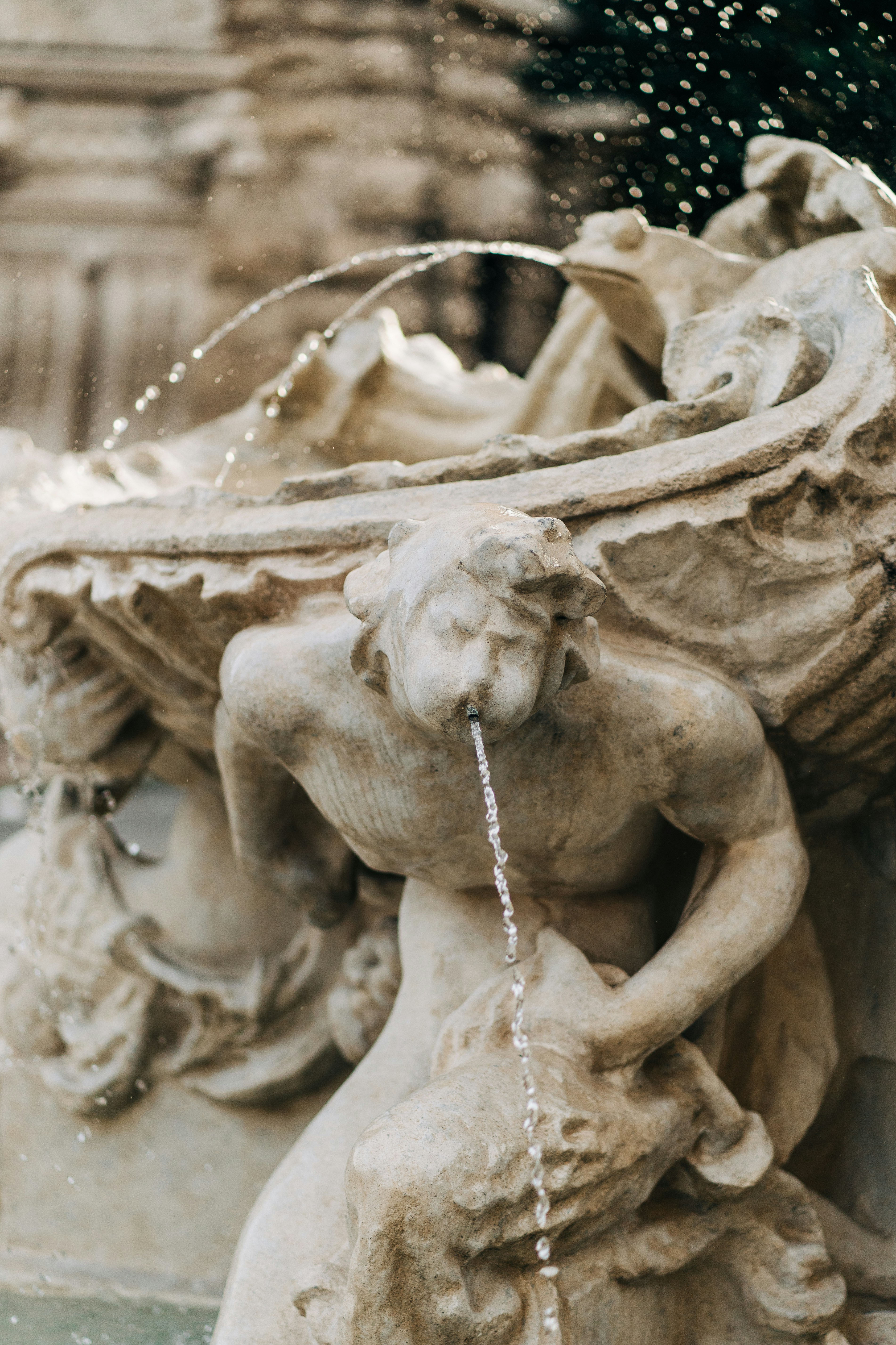 The Fountain of the Frogs in Piazza Mincio in the Coppedé neighbourhood of Rome, Italy. 