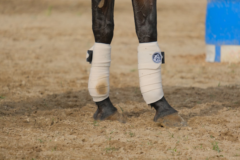 person in white pants and brown leather boots standing on brown soil during daytime