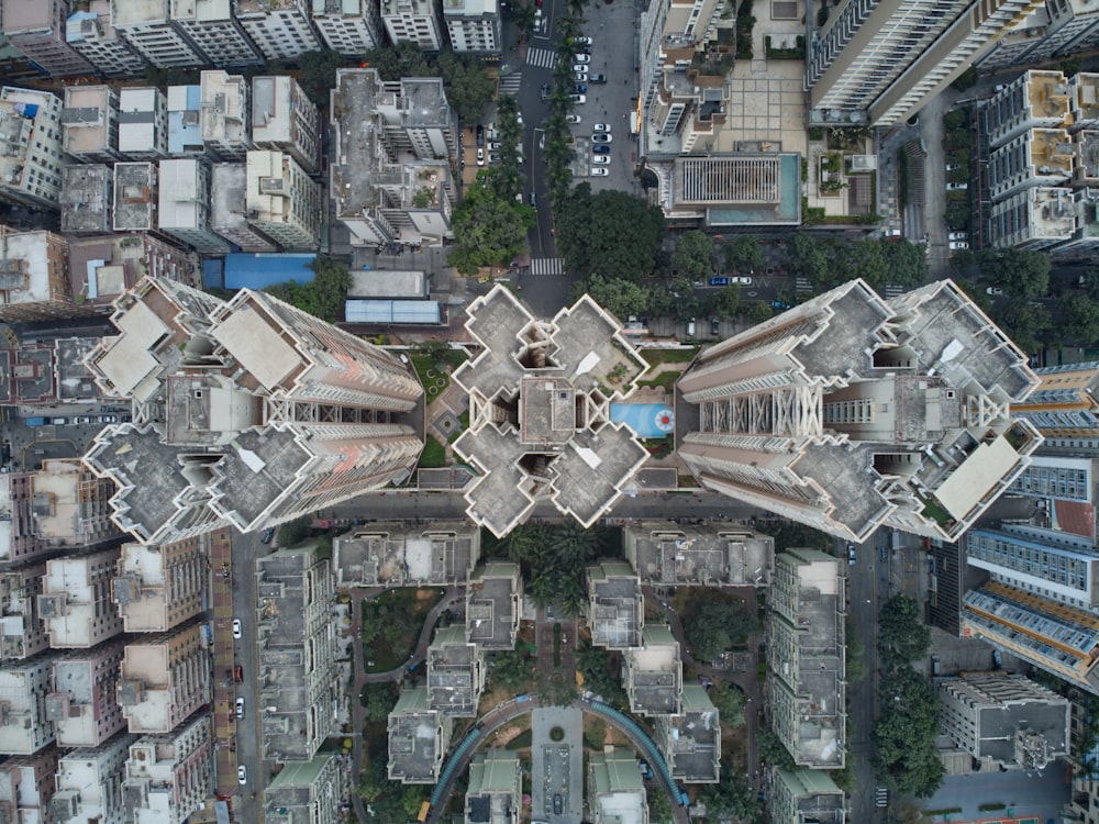 aerial view of city buildings during daytime