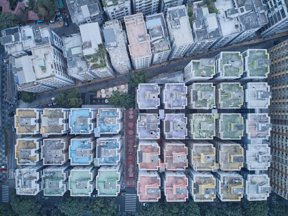 aerial view of city buildings during daytime