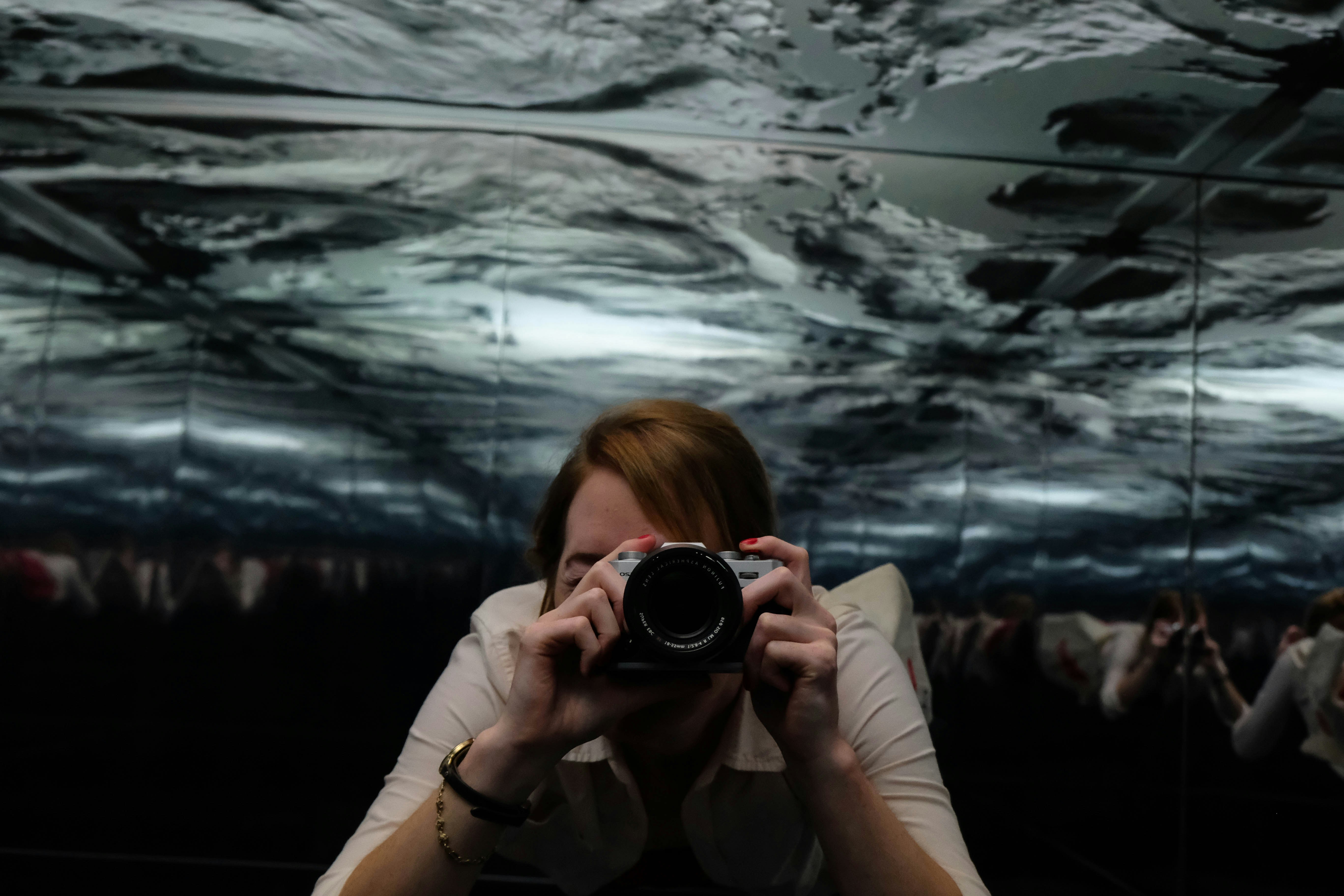 A self-portrait in the Artechouse. | Washington, D.C. | By Sara L. Cottle