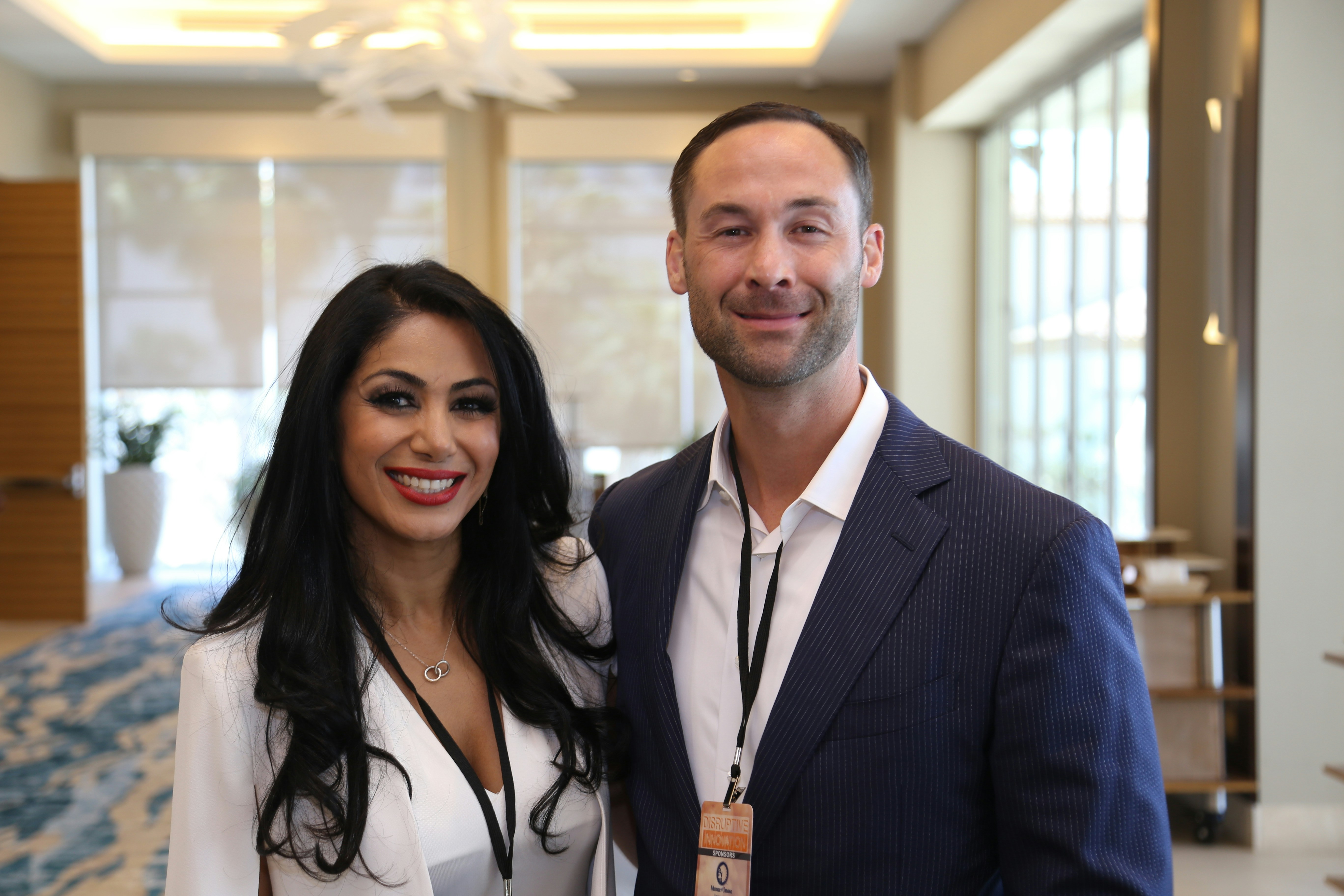Professional woman smiling in business attire